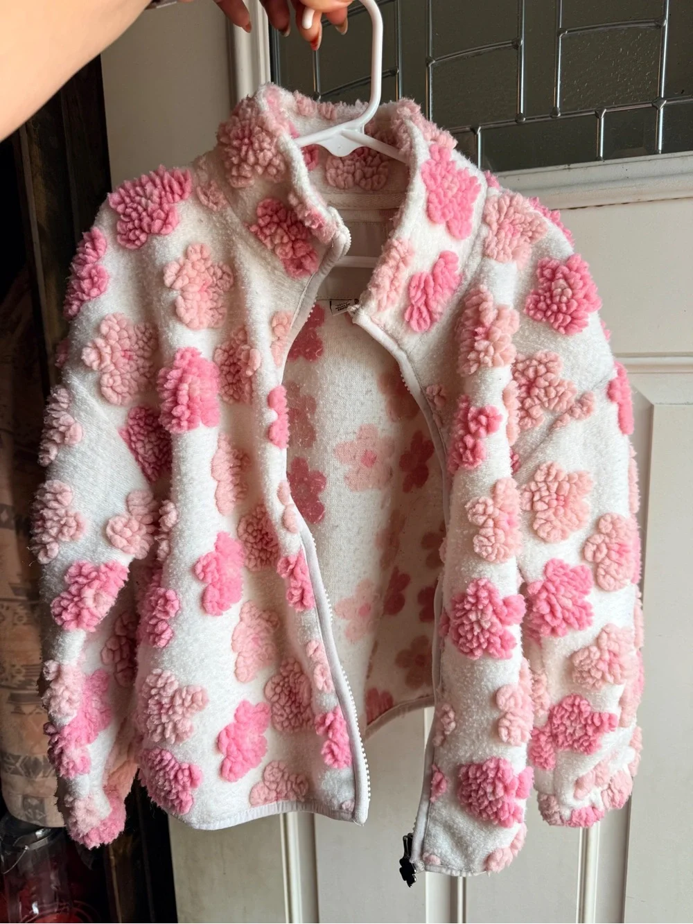 Girls Lucky Brand plush zip up